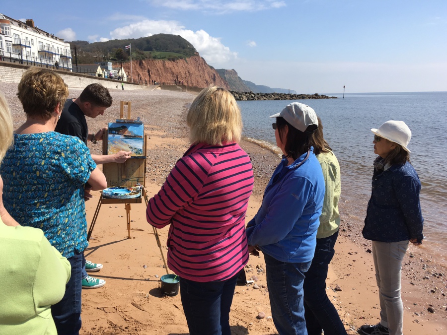 En plein air painting